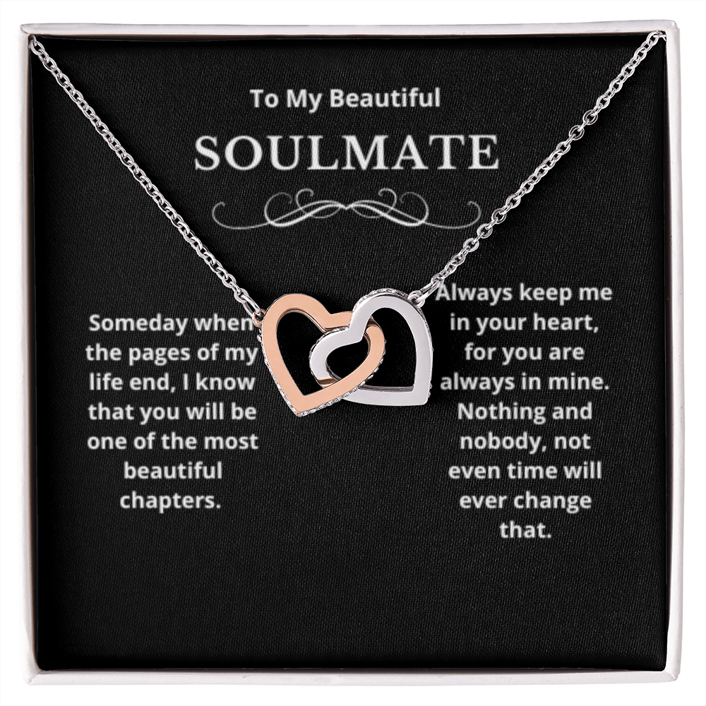 Hearts Jewelry, FG Family Gift, Wife Necklace, Gift from Husband/Boyfriend, To My Soulmate Jewelry, Birthday Gift