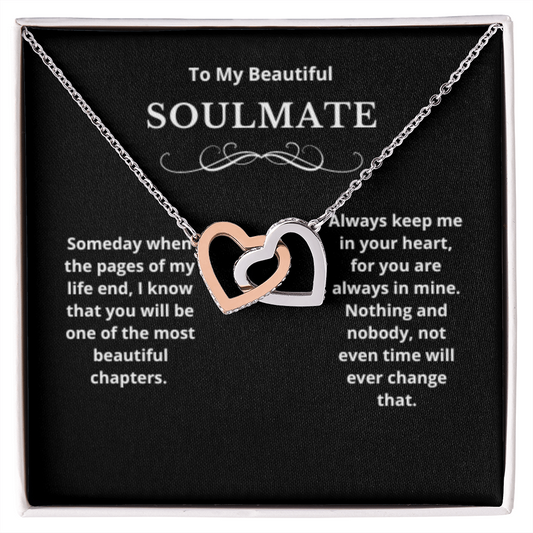 Hearts Jewelry, FG Family Gift, Wife Necklace, Gift from Husband/Boyfriend, To My Soulmate Jewelry, Birthday Gift