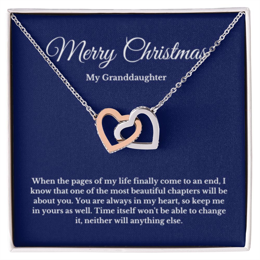 To My Granddaughter Necklace, Granddaughter Gift from Grandpa, Grandma, Birthday Graduation Gift, Christmas Gift for Her