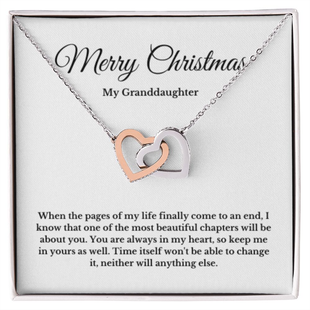To My Granddaughter Necklace, Granddaughter Gift from Grandpa, Grandma, Birthday Graduation Gift, Christmas Gift for Her