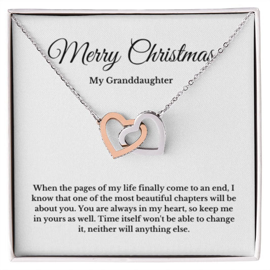 To My Granddaughter Necklace, Granddaughter Gift from Grandpa, Grandma, Birthday Graduation Gift, Christmas Gift for Her