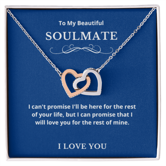 Hearts Jewelry, FG Family Gift, Wife Necklace, Gift from Husband/Boyfriend, To My Soulmate Jewelry, Birthday Gift