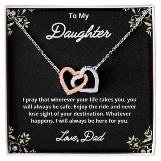 To My Daughter Necklace, Father Daughter Necklace, Father to Daughter Birthday Gift, Gifts to Daughter from Dad