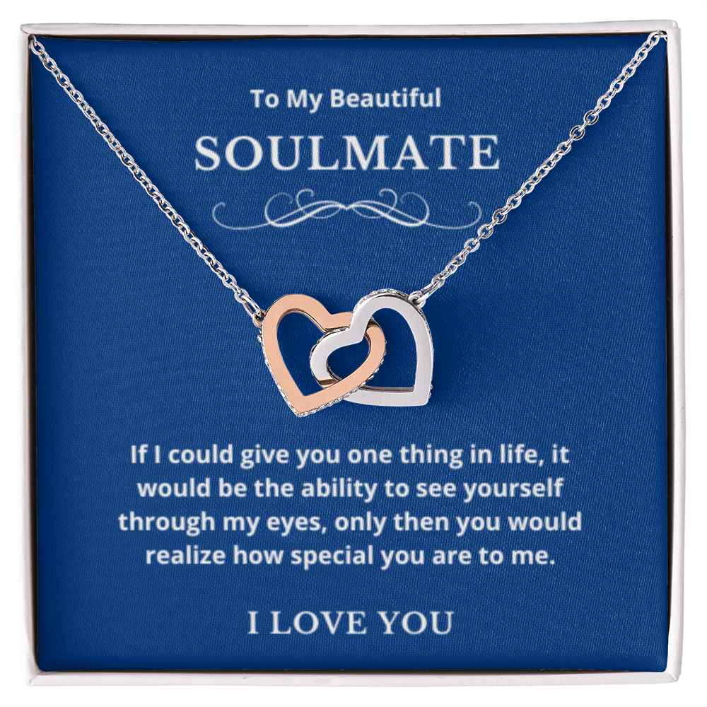 Hearts Jewelry, FG Family Gift, Wife Necklace, Gift from Husband/Boyfriend, To My Soulmate Jewelry, Birthday Gift