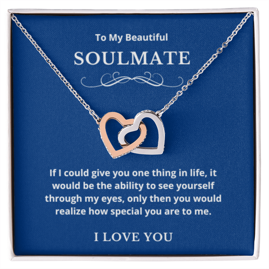 Hearts Jewelry, FG Family Gift, Wife Necklace, Gift from Husband/Boyfriend, To My Soulmate Jewelry, Birthday Gift
