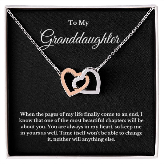 To My Granddaughter Necklace, Granddaughter Gift from Grandma, Birthday Graduation Gift, Christmas Gift for Her