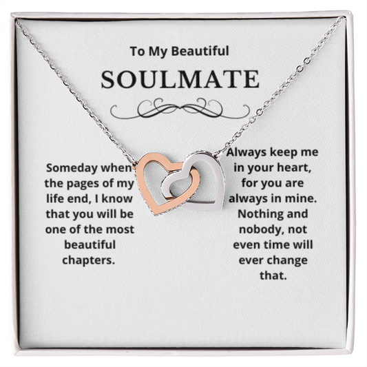 Hearts Jewelry, FG Family Gift, Wife Necklace, Gift from Husband/Boyfriend, To My Soulmate Jewelry, Birthday Gift