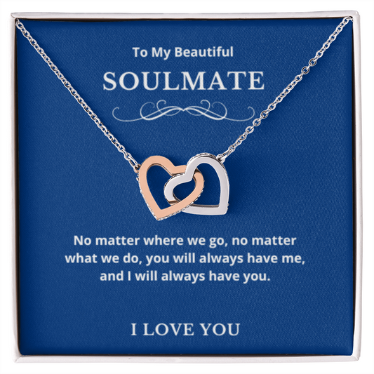 Hearts Jewelry, FG Family Gift, Wife Necklace, Gift from Husband/Boyfriend, To My Soulmate Jewelry, Birthday Gift