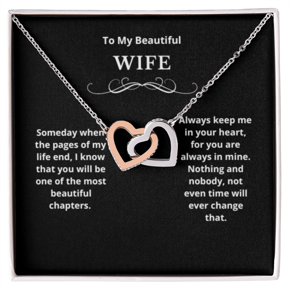 Hearts Jewelry, FG Family Gift, Wife Necklace, Gift from Husband/Boyfriend, To My Soulmate Jewelry, Birthday Gift