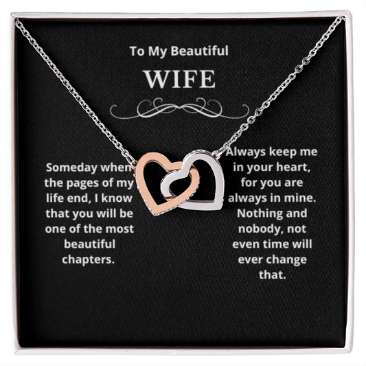 Hearts Jewelry, FG Family Gift, Wife Necklace, Gift from Husband/Boyfriend, To My Soulmate Jewelry, Birthday Gift