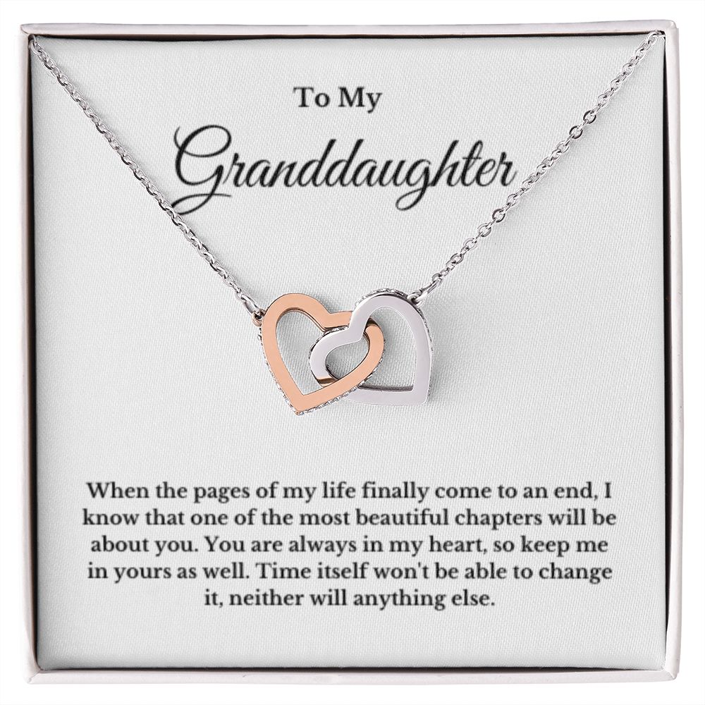 To My Granddaughter Necklace, Granddaughter Gift from Grandpa, Grandma, Birthday Graduation Gift, Christmas Gift for Her