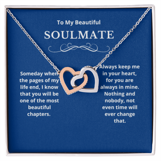 Hearts Jewelry, FG Family Gift, Wife Necklace, Gift from Husband/Boyfriend, To My Soulmate Jewelry, Birthday Gift