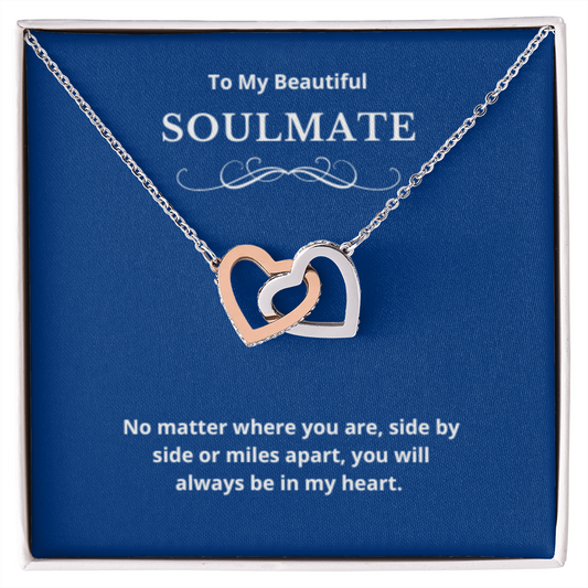 Hearts Jewelry, FG Family Gift, Wife Necklace, Gift from Husband/Boyfriend, To My Soulmate Jewelry, Birthday Gift