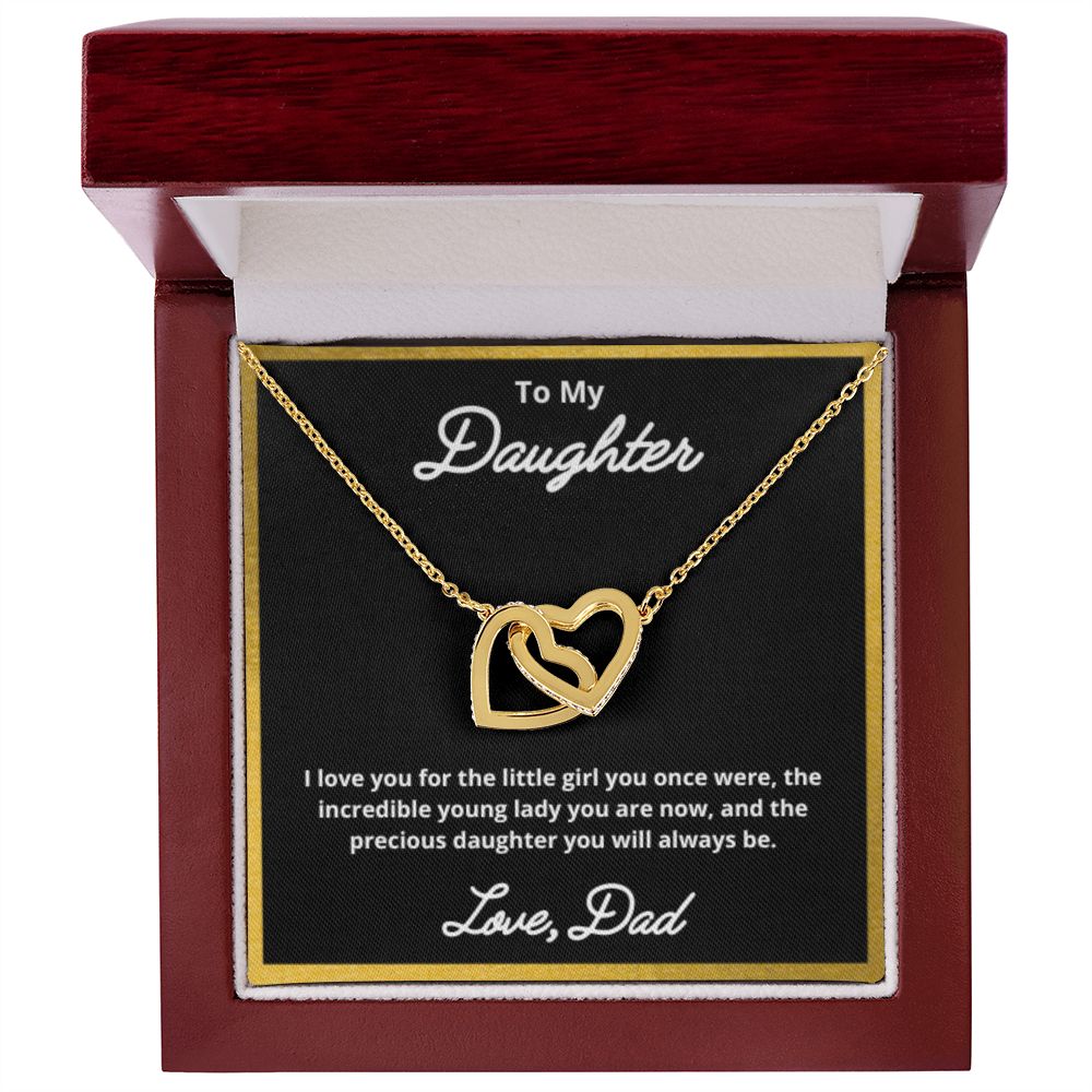 To My Daughter Necklace, Father Daughter Necklace, Father to Daughter Birthday Gift, Gifts to Daughter from Dad