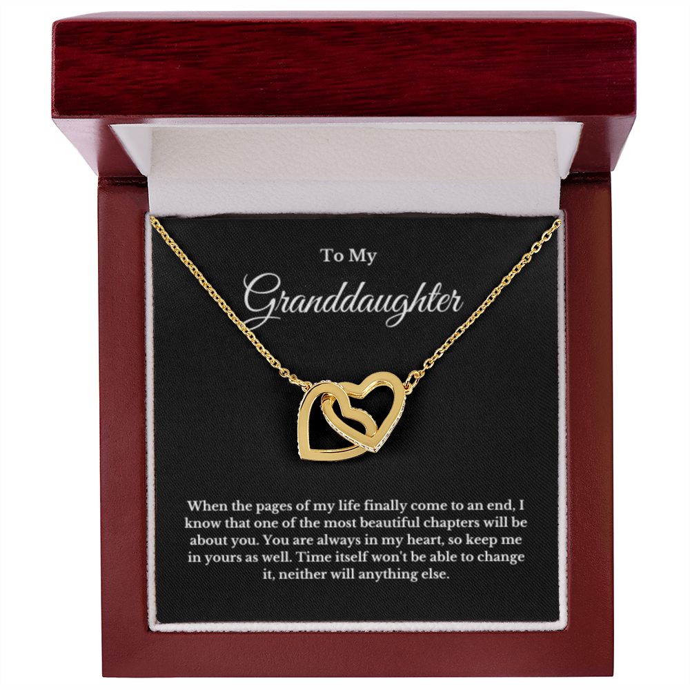 To My Granddaughter Necklace, Granddaughter Gift from Grandma, Birthday Graduation Gift, Christmas Gift for Her