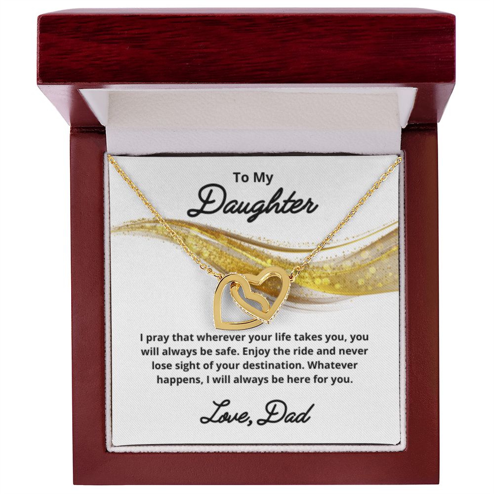 To My Daughter Necklace, Father Daughter Necklace, Father to Daughter Birthday Gift, Gifts to Daughter from Dad