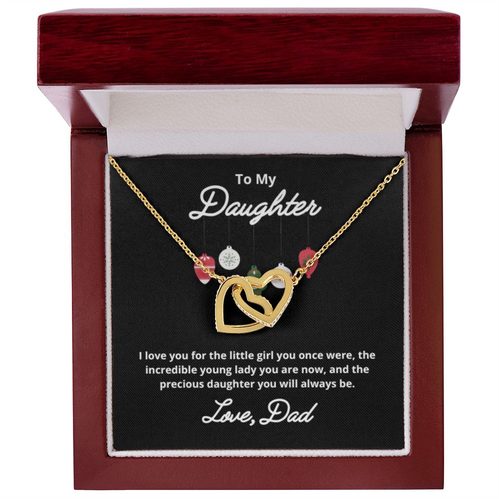 To My Daughter Necklace, Father Daughter Necklace, Father to Daughter Birthday Gift, Gifts to Daughter from Dad