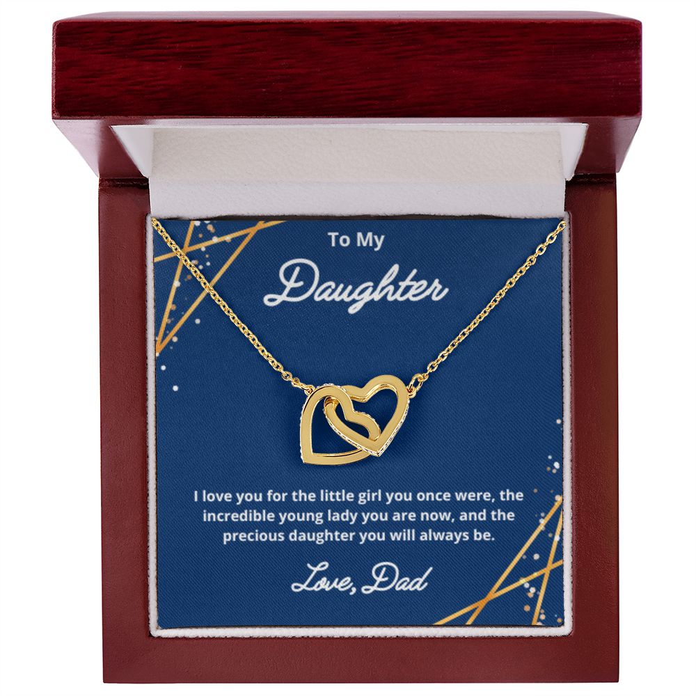 To My Daughter Necklace, Father Daughter Necklace, Father to Daughter Birthday Gift, Gifts to Daughter from Dad