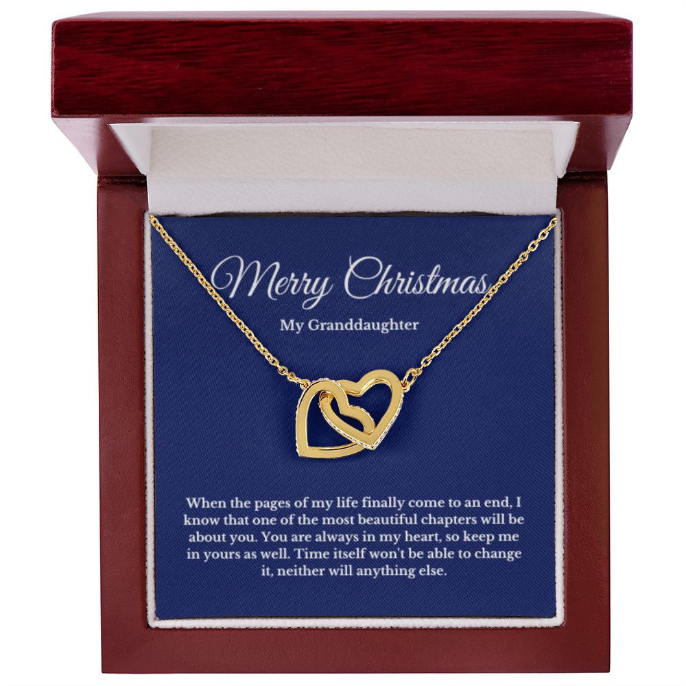 To My Granddaughter Necklace, Granddaughter Gift from Grandpa, Grandma, Birthday Graduation Gift, Christmas Gift for Her