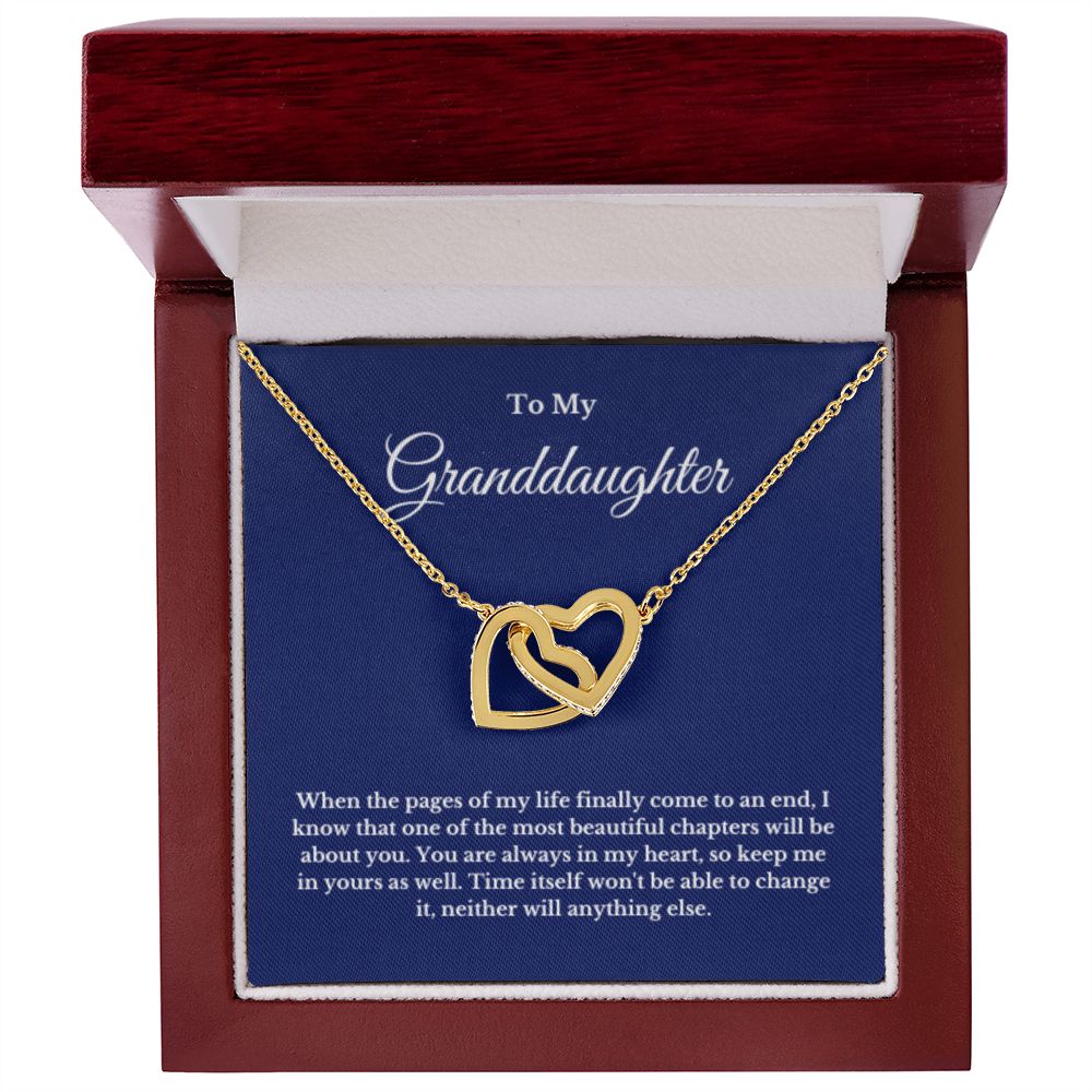 To My Granddaughter Necklace, Granddaughter Gift from Grandpa, Grandma, Birthday Graduation Gift, Christmas Gift for Her