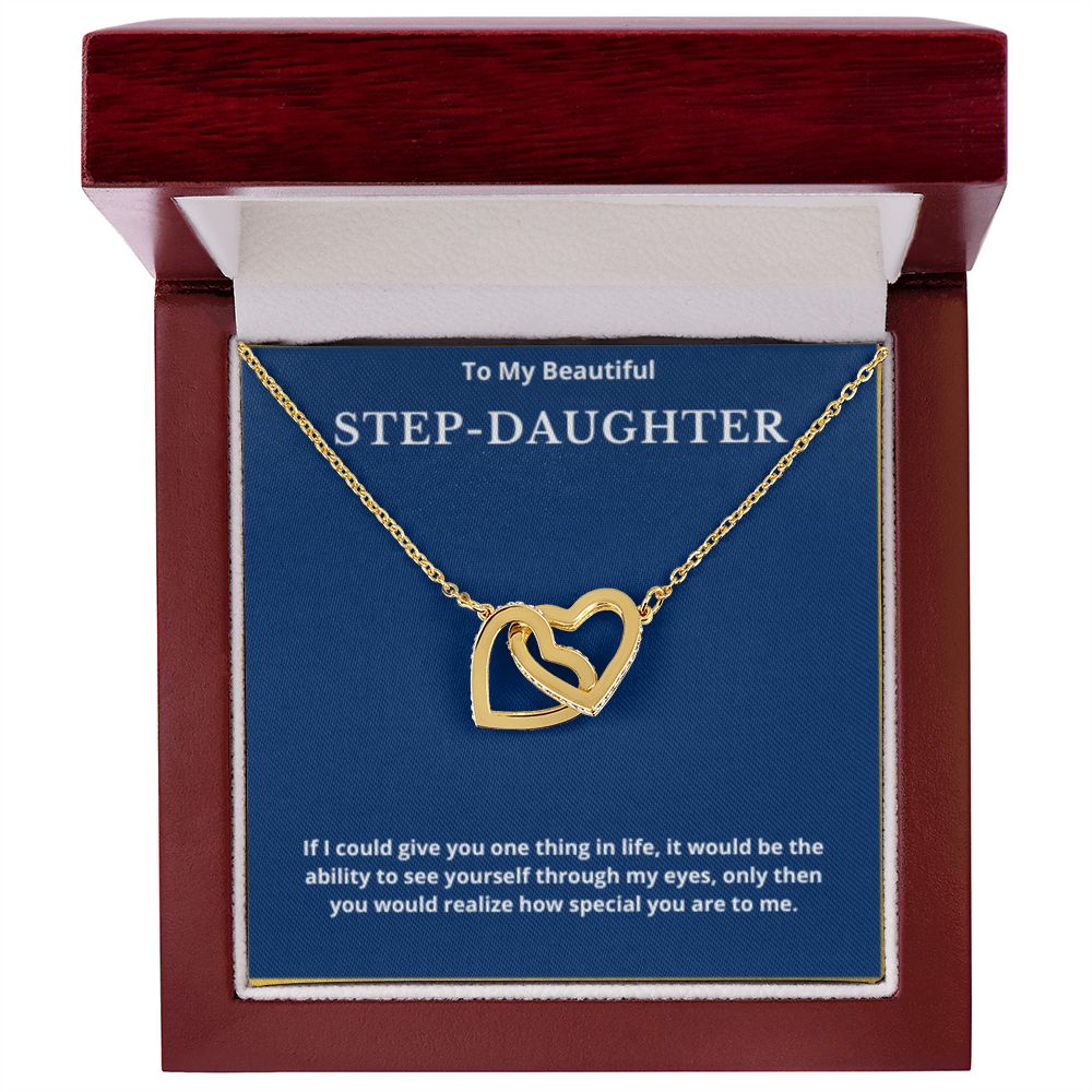 Step Daughter Gift for Step Daughter Bonus Daughter Gift Necklace Blended Family Stepdaughter Gift daughter of Bride Groom wedding gift