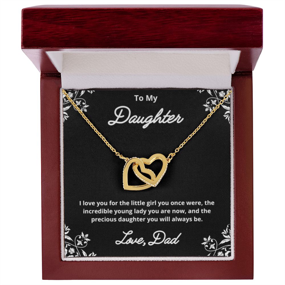 To My Daughter Necklace, Father Daughter Necklace, Father to Daughter Birthday Gift, Gifts to Daughter from Dad
