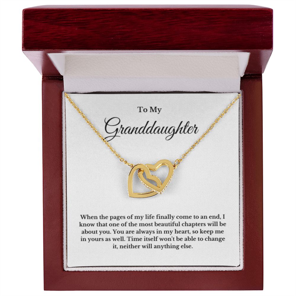 To My Granddaughter Necklace, Granddaughter Gift from Grandpa, Grandma, Birthday Graduation Gift, Christmas Gift for Her