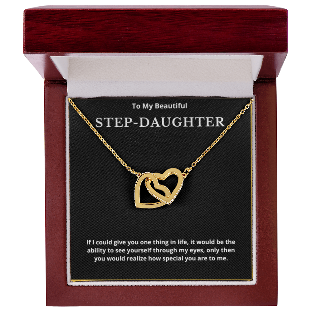 Step Daughter Gift for Step Daughter Bonus Daughter Gift Necklace Blended Family Stepdaughter Gift daughter of Bride Groom wedding gift