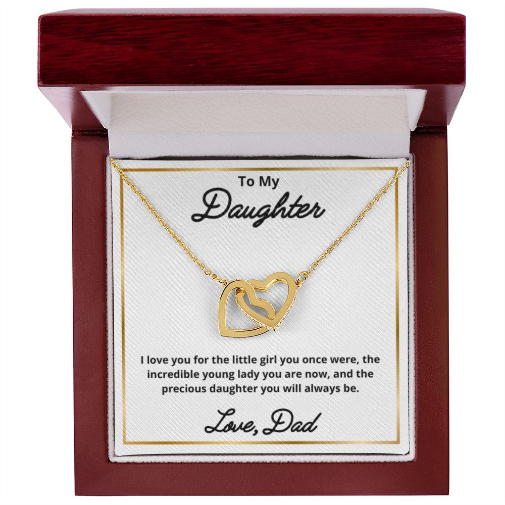 To My Daughter Necklace, Father Daughter Necklace, Father to Daughter Birthday Gift, Gifts to Daughter from Dad
