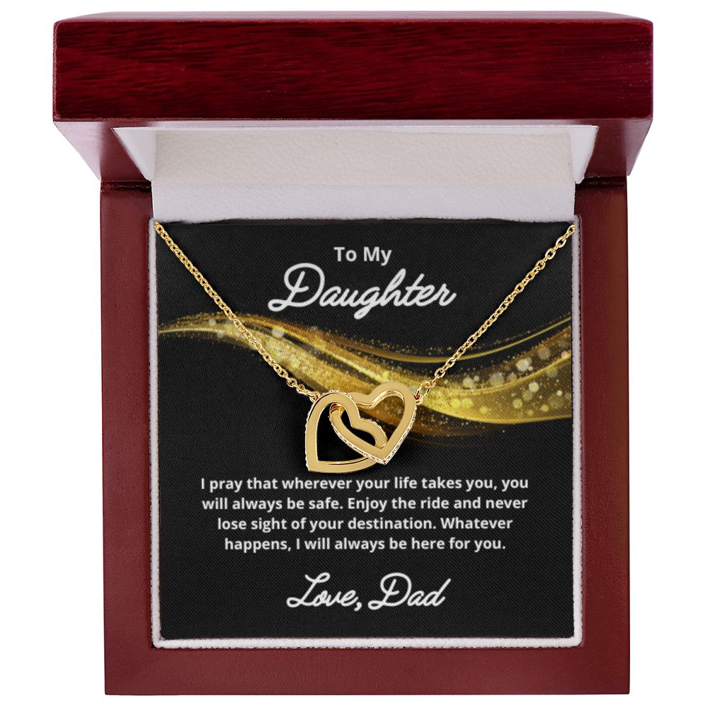 To My Daughter Necklace, Father Daughter Necklace, Father to Daughter Birthday Gift, Gifts to Daughter from Dad