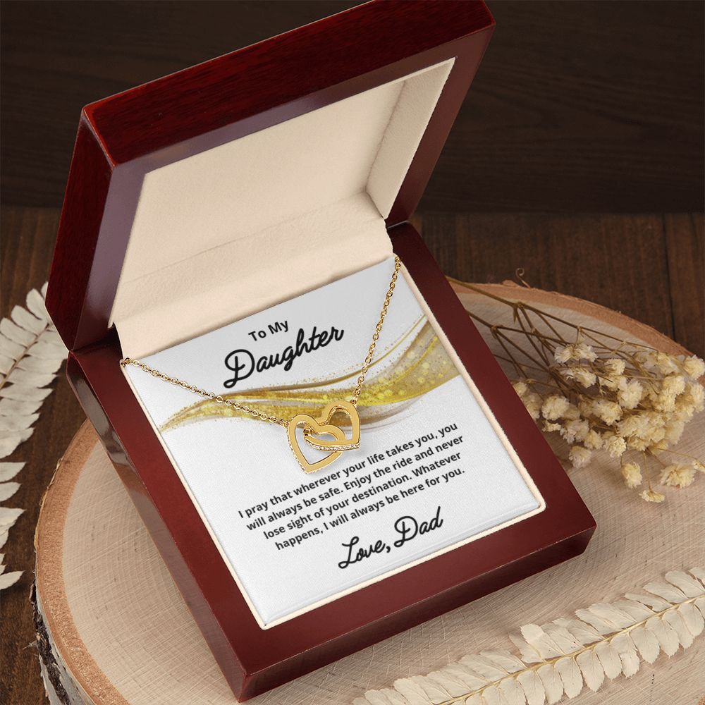 To My Daughter Necklace, Father Daughter Necklace, Father to Daughter Birthday Gift, Gifts to Daughter from Dad