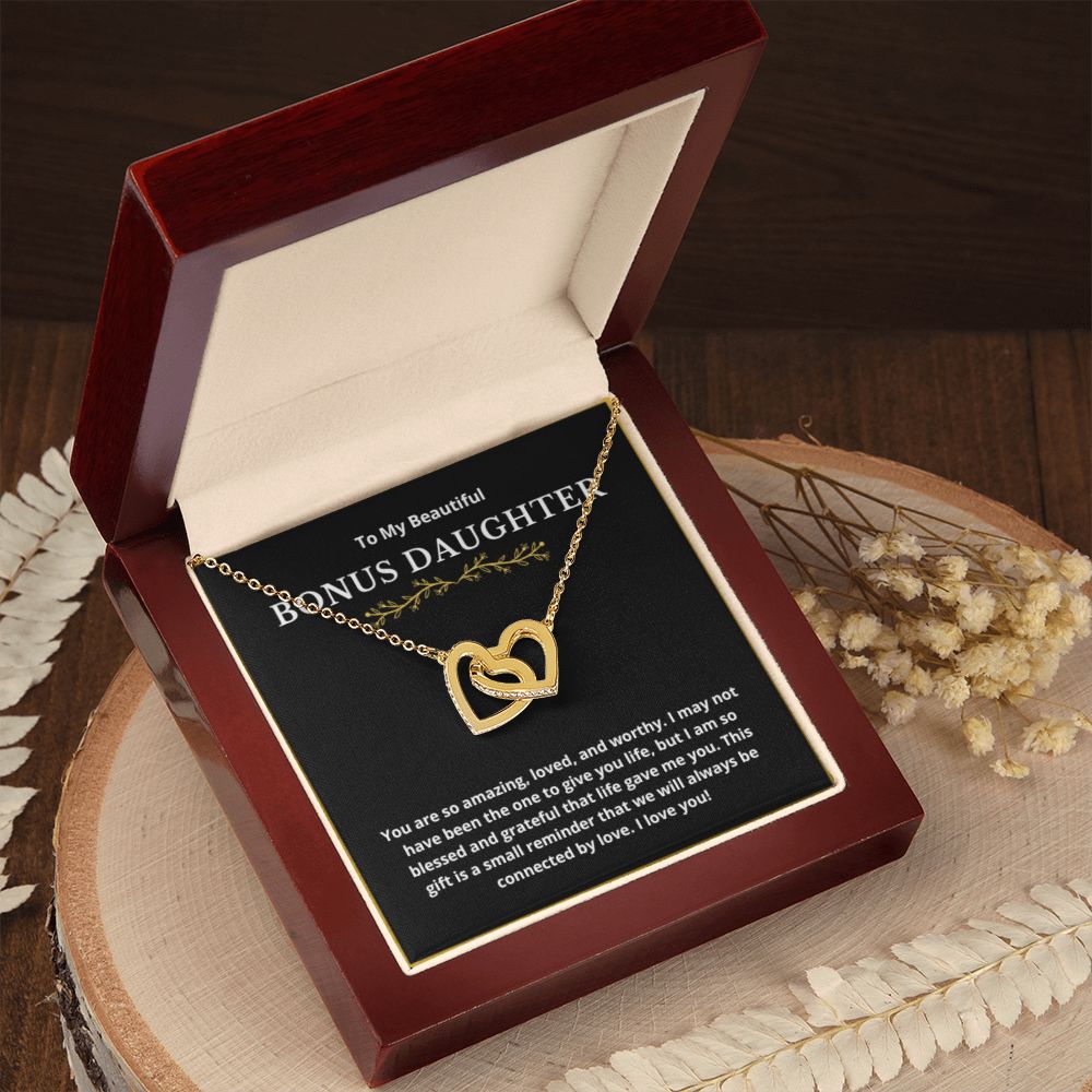 BONUS DAUGHTER gift for step daughter wedding gifts step daughter necklace gift to step daughter from bride groom stepmother BIRTHDAY gift