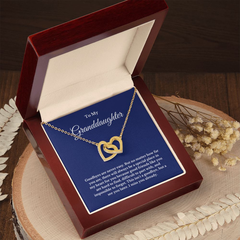 To My Granddaughter Necklace, Granddaughter Gift from Grandpa, Grandma, Birthday Graduation Gift, Christmas Gift for Her