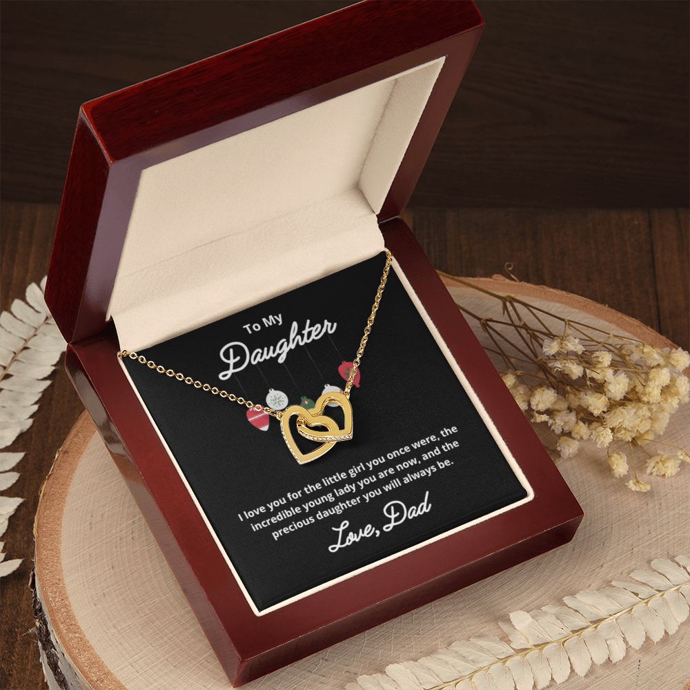To My Daughter Necklace, Father Daughter Necklace, Father to Daughter Birthday Gift, Gifts to Daughter from Dad