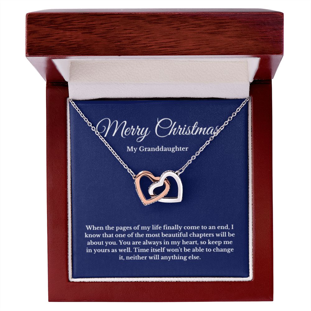 To My Granddaughter Necklace, Granddaughter Gift from Grandpa, Grandma, Birthday Graduation Gift, Christmas Gift for Her