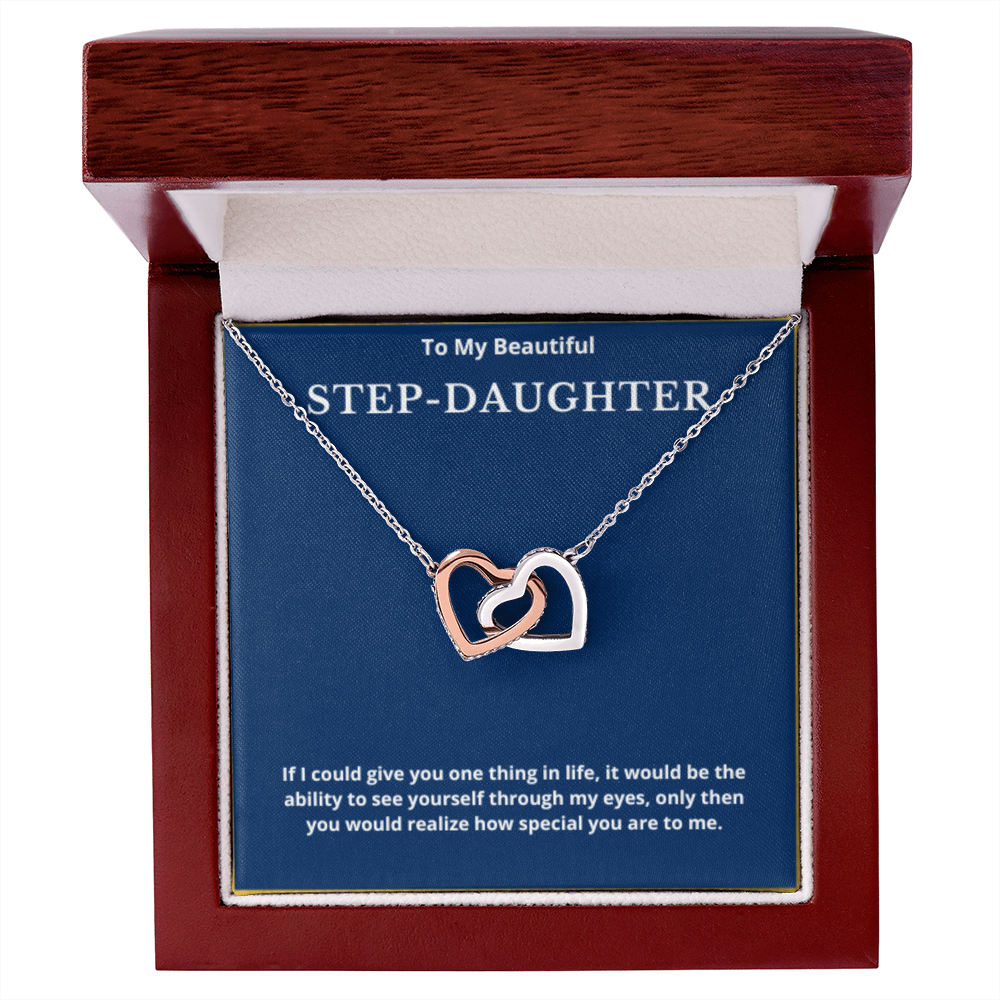 Step Daughter Gift for Step Daughter Bonus Daughter Gift Necklace Blended Family Stepdaughter Gift daughter of Bride Groom wedding gift
