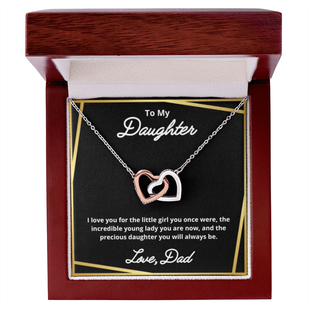 To My Daughter Necklace, Father Daughter Necklace, Father to Daughter Birthday Gift, Gifts to Daughter from Dad