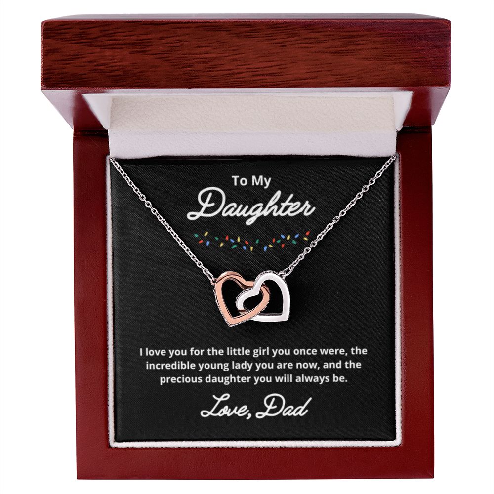To My Daughter Necklace, Father Daughter Necklace, Father to Daughter Birthday Gift, Gifts to Daughter from Dad