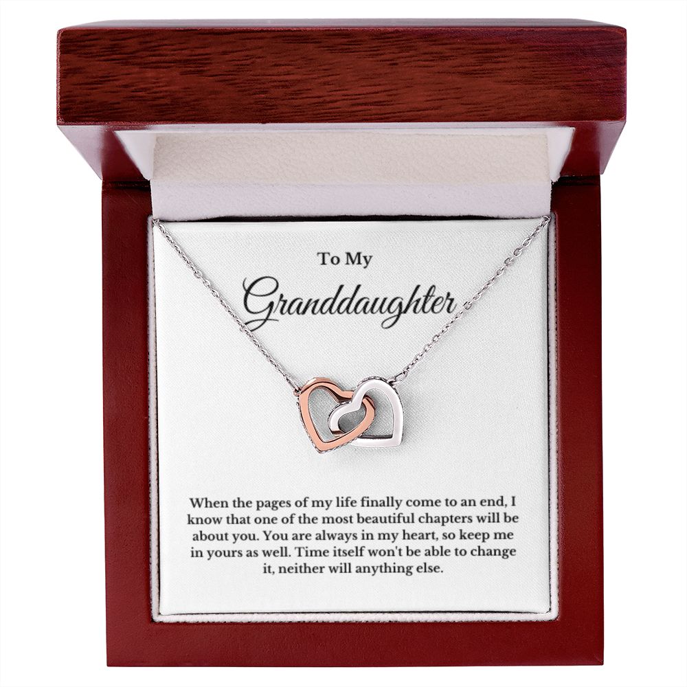 To My Granddaughter Necklace, Granddaughter Gift from Grandpa, Grandma, Birthday Graduation Gift, Christmas Gift for Her