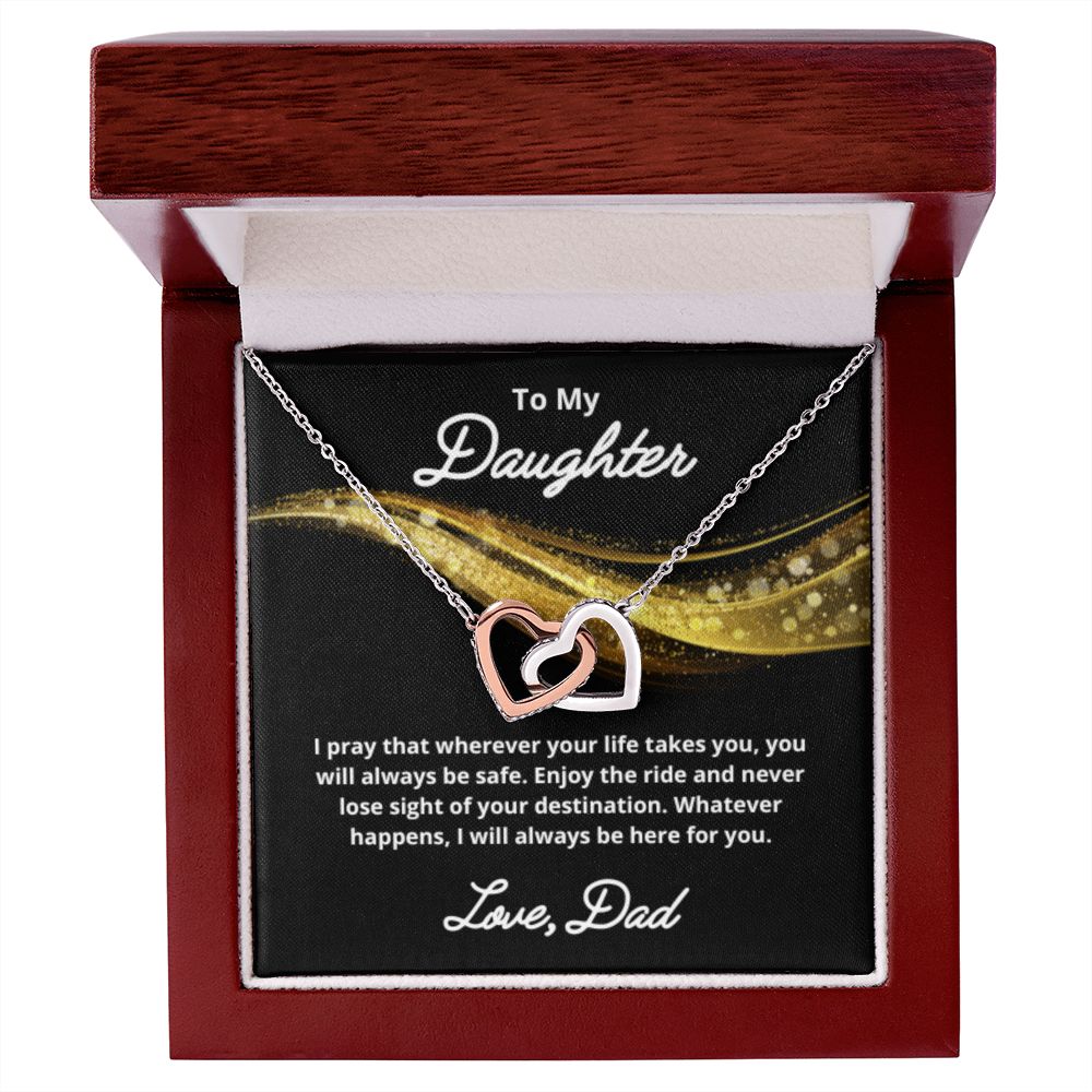To My Daughter Necklace, Father Daughter Necklace, Father to Daughter Birthday Gift, Gifts to Daughter from Dad