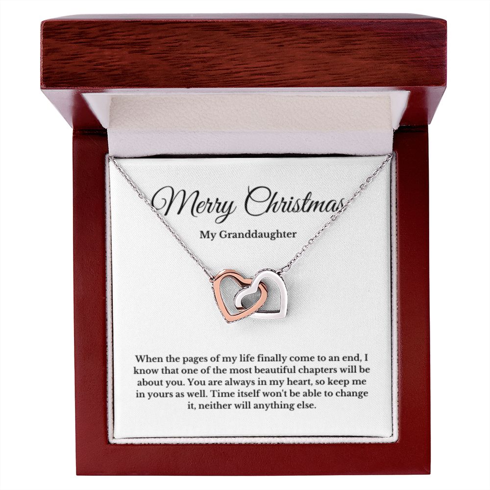 To My Granddaughter Necklace, Granddaughter Gift from Grandpa, Grandma, Birthday Graduation Gift, Christmas Gift for Her