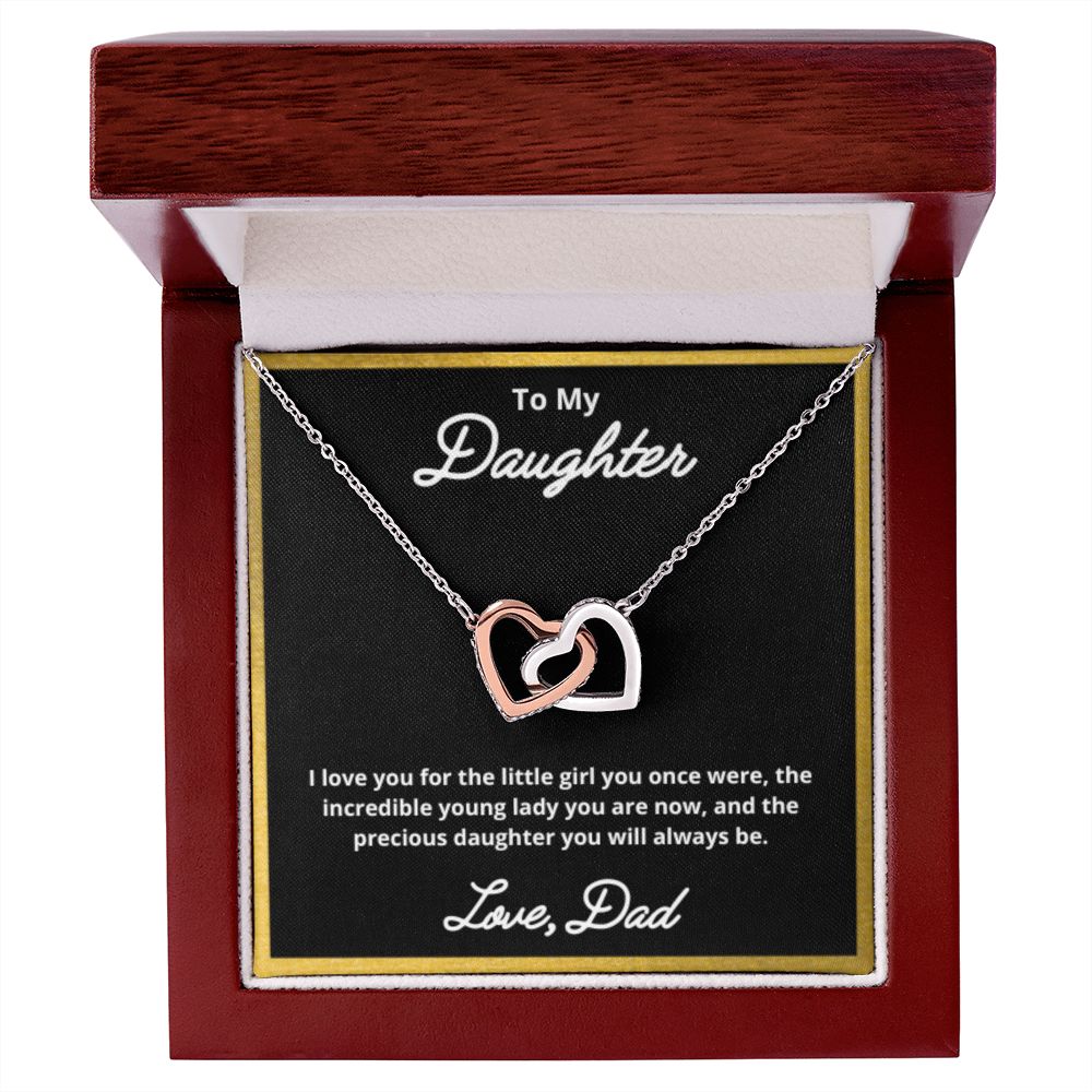 To My Daughter Necklace, Father Daughter Necklace, Father to Daughter Birthday Gift, Gifts to Daughter from Dad