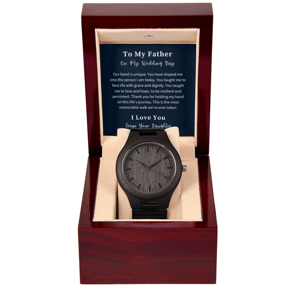 Wooden Watch Gift For Him, Christmas Gift, Luxury Watch, Personalized Message Gift
