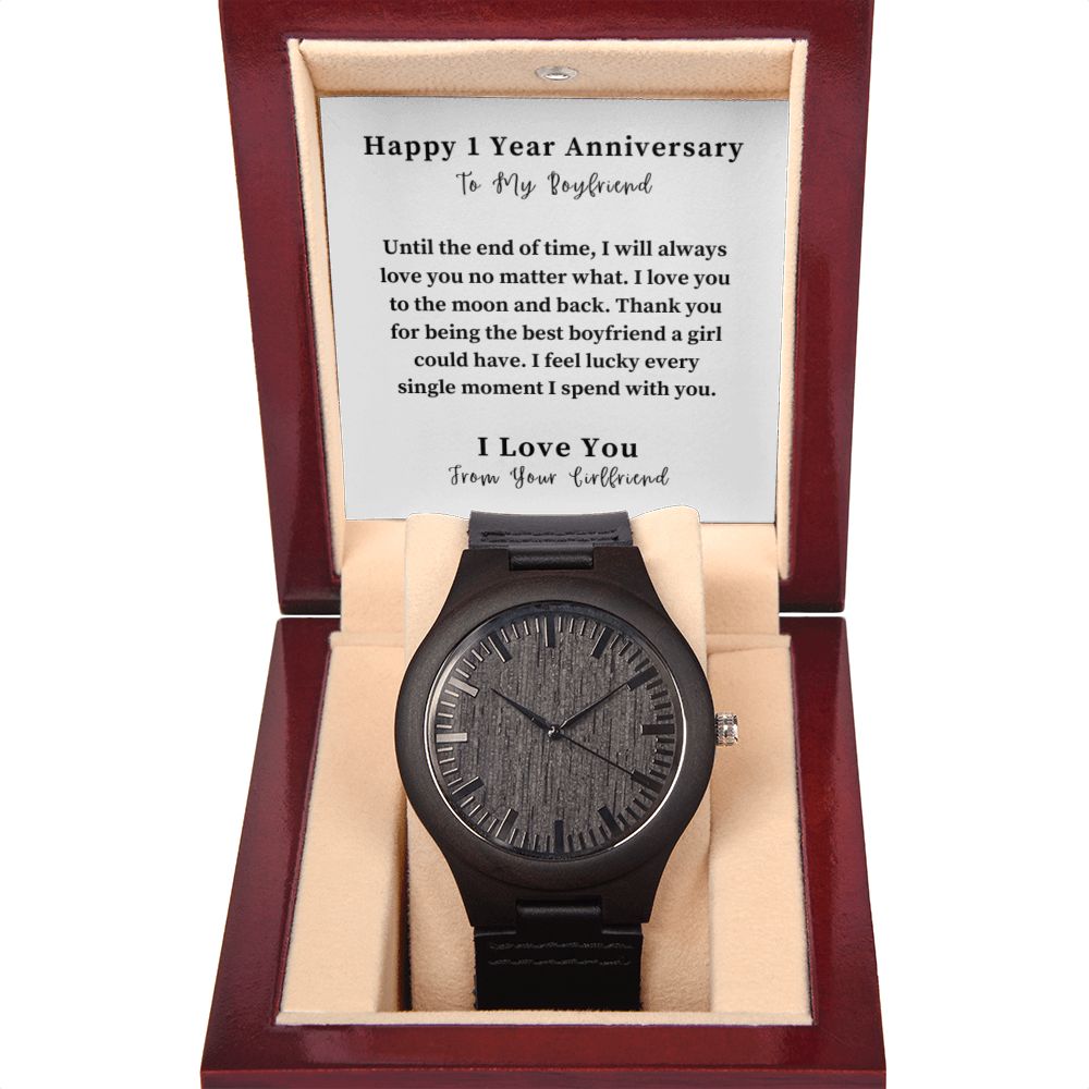 Wooden Watch Gift For Him, Christmas Gift, Luxury Watch, Personalized Message Gift