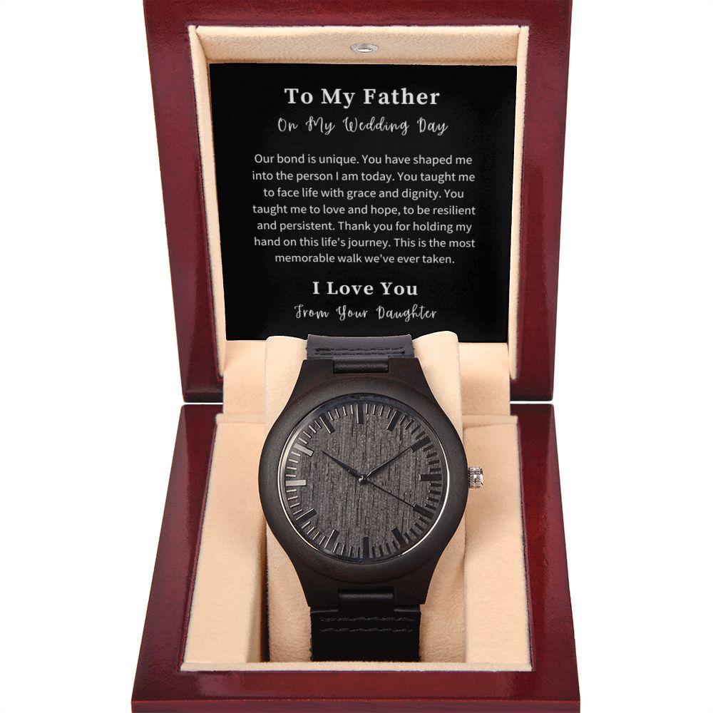 Wooden Watch Gift For Him, Christmas Gift, Luxury Watch, Personalized Message Gift