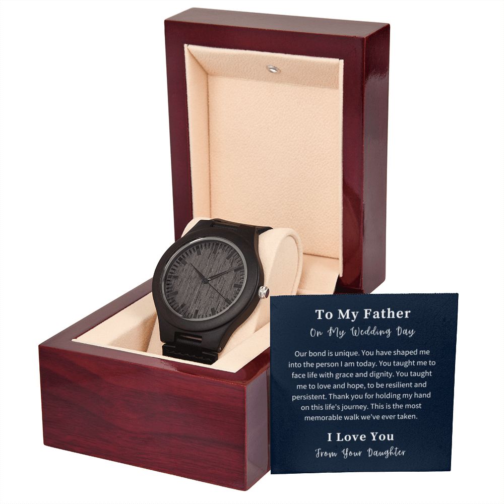 Wooden Watch Gift For Him, Christmas Gift, Luxury Watch, Personalized Message Gift