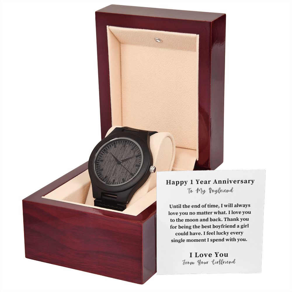 Wooden Watch Gift For Him, Christmas Gift, Luxury Watch, Personalized Message Gift