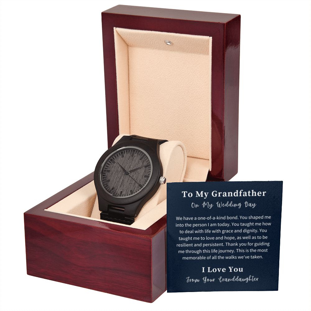 Wooden Watch Gift For Him, Christmas Gift, Luxury Watch, Personalized Message Gift