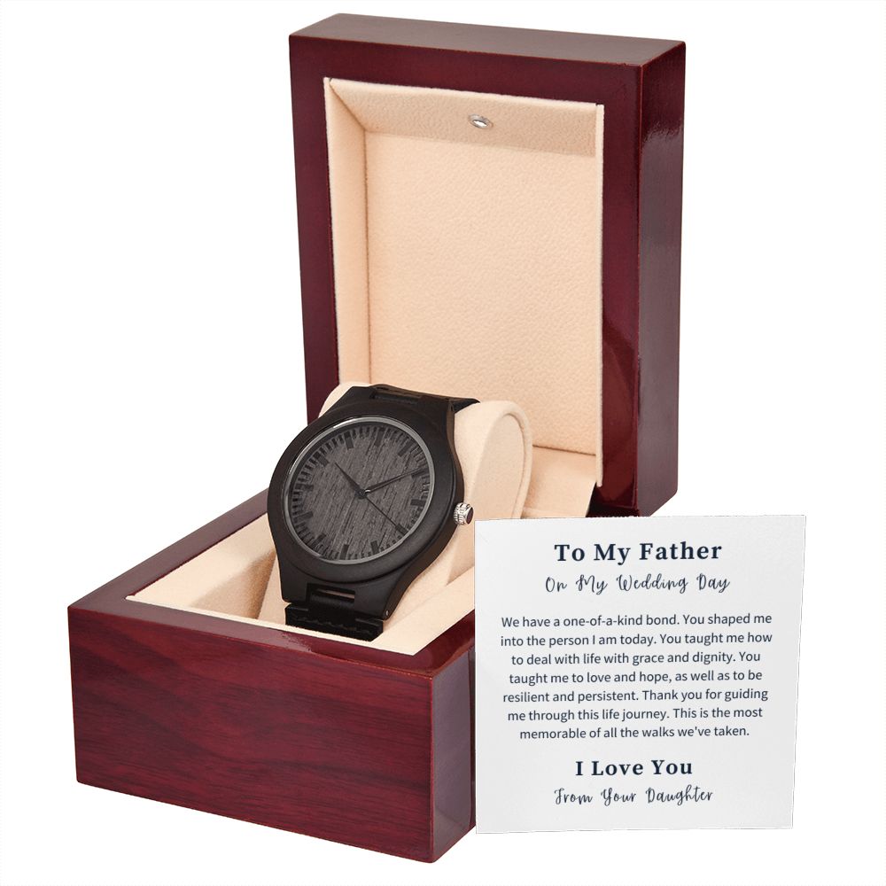 Wooden Watch Gift For Him, Christmas Gift, Luxury Watch, Personalized Message Gift