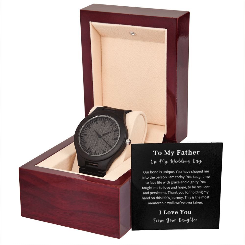 Wooden Watch Gift For Him, Christmas Gift, Luxury Watch, Personalized Message Gift